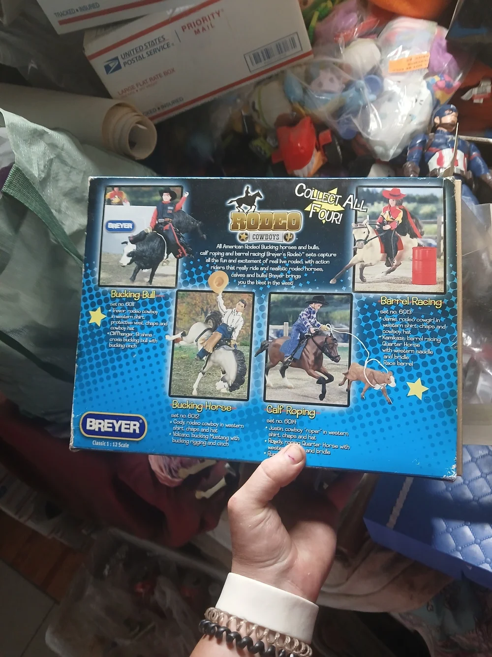 the Breyer Classics Bucking Bronco Set (#6012) from the Rodeo USA Stars Western
